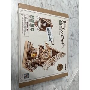 ROKR 3D Wooden Puzzle Original Color Vintage Cuckoo Clock Mechanical Adult Gift